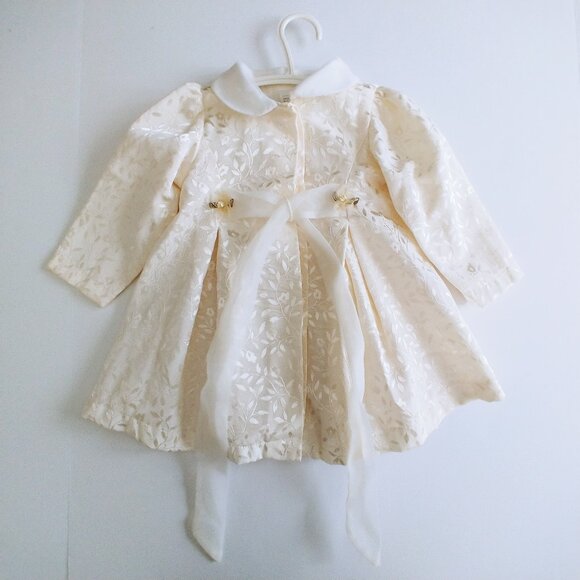 2-Piece Coat and Matching Floral Dress Set size 18 Months - Picture 3 of 15